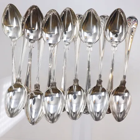12 kaffeskedar, 12cm, silver, 830/1000 Vikt: 267,8 g