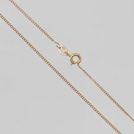 Kedja 46cm, bredd:1mm, 18K 2,7g.