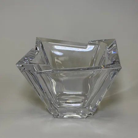 Skål Orrefors Glacial Clear 6320412 glas, höjd 14,5cm bredd 19,5cm, originalkartong.
