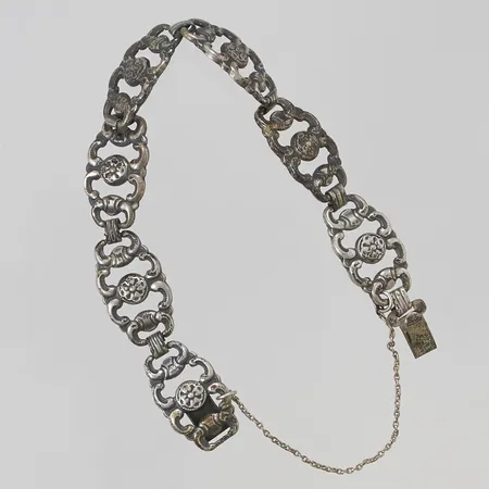Armband ca 18,5cm, bredd:14mm, NE - Norge, 830/1000 Silver 13,9g.