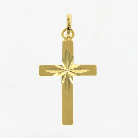 Hänge kors 10x20mm, 18K Vikt: 0,3 g