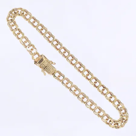 Armband Bismarck 18,5cm, bredd 5mm, 18K  Vikt: 7,5 g