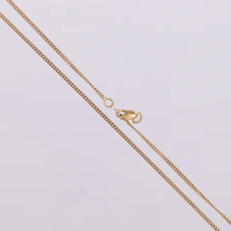 Kedja Pansar, längd 51,5cm, bredd 1,5mm, defekt, 18K  Vikt: 5,1 g