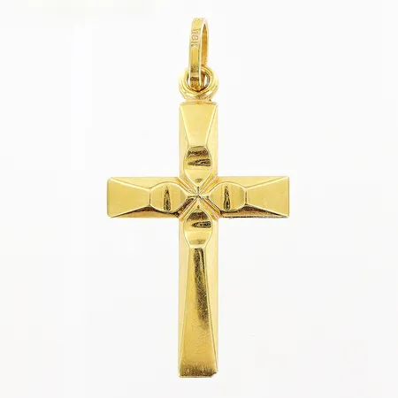 Hänge kors, 14x28mm, 18K Vikt: 0,6 g