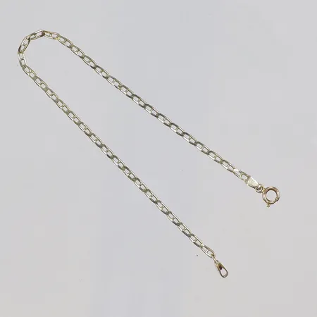 Armband Bönlänk 19,5cm bredd 2mm 14K Vikt: 2,6 g