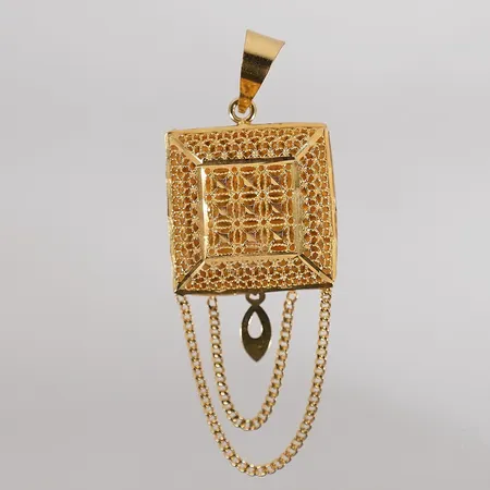 Hänge längd med ögla 53mm bredd 21mm 21k 4g 