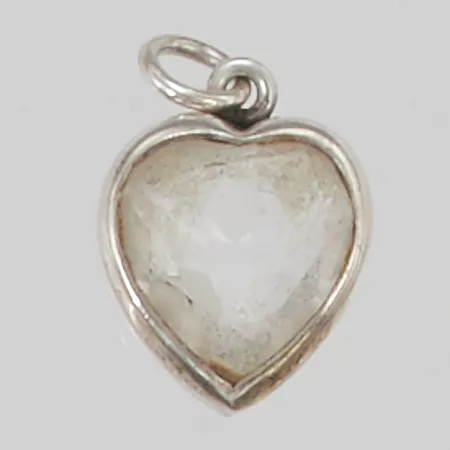 Hänge 17mm bergkristall 925/1000 Silver 3,4g.