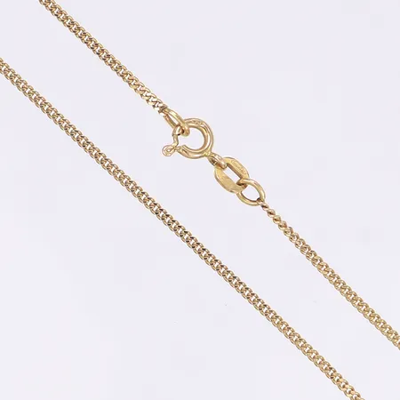 Halskedja pansar längd 43cm bredd 1mm 18K  Vikt: 3,4 g