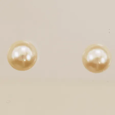 Ett par örhängen med odlade pärlor, Ø8,3mm, 18K Vikt: 2,2 g