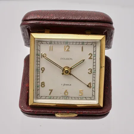 Reseur Polhem, 61,6x72,6mm, 7 jewels, går ej att ställa larmvisaren