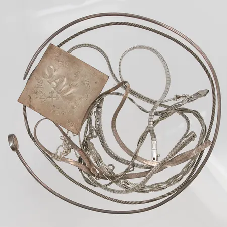 Diverse silversmycken, defekt, 925/1000 Silver 105,5g.