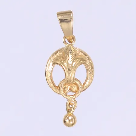 Hänge 26x10mm 18K  Vikt: 0,9 g