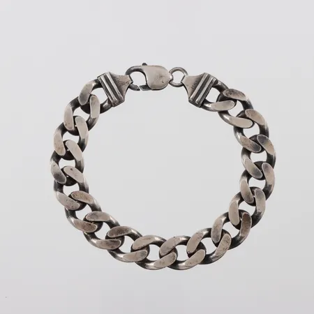 Armband pansarlänk, 22cm, bredd: 15mm, 925/1000 silver, 55,6g.