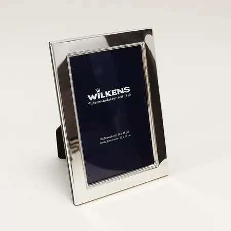 Silverram Wilkens 13,3x18,3cm, passar bildmått 10x15cm, glas,  träbaksida, små märken/repor, bruttovikt 281,8g, 925/1000.