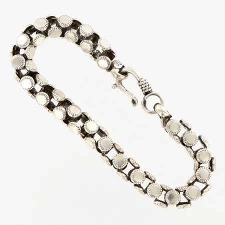 Armband 19cm bredd:8mm Silver 925/1000 Vikt: 38,6 g