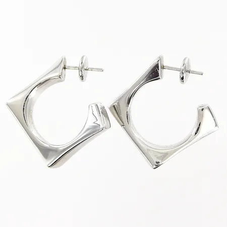 Ett par örhängen Calvin Klein, 20x4mm, vitmetall, dustbag, originaletui.