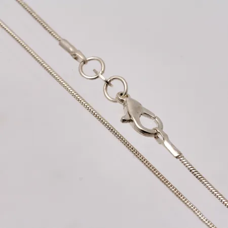 Kedja 73cm Ormlänk bredd 1,2mm, 925/1000, 5,48g.