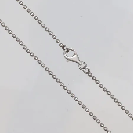 Halskedja, längd 45,5cm, bredd 1mm, silver, 925/1000 Vikt: 5,9 g