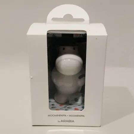 Figurin Mumin Muminpappan Arabia höjd ca 8cm, originalkartong