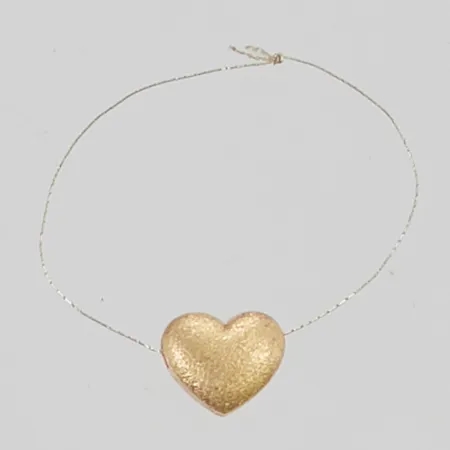 Hänge "hjärta" 7mm 18K 1,0g.