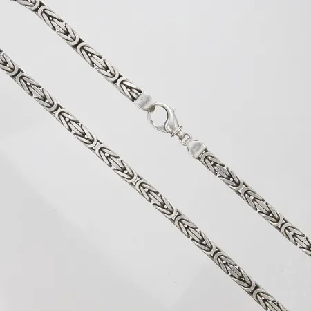 Collier kejsarlänk, längd ca 53,5cm, bredd 8mm, 925/1000 silver Vikt: 171,1 g