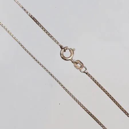 Kedja Venezia 46cm bredd 1mm förgyllt silver 925/1000 Vikt: 2,7 g