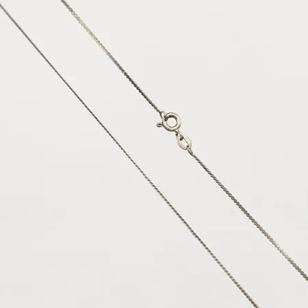 Kedja, längd 50cm, bredd 1mm, 835/1000 silver  Vikt: 1,8 g