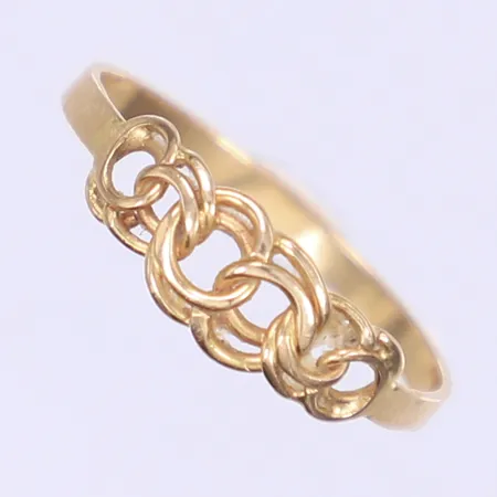Ring Bismarck stl 17, bredd 2-5mm, 18K  Vikt: 1,1 g