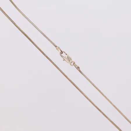 Kedja, Ormlänk, längd 41cm, bred 1,2mm, 925/1000 silver Vikt: 4,8 g