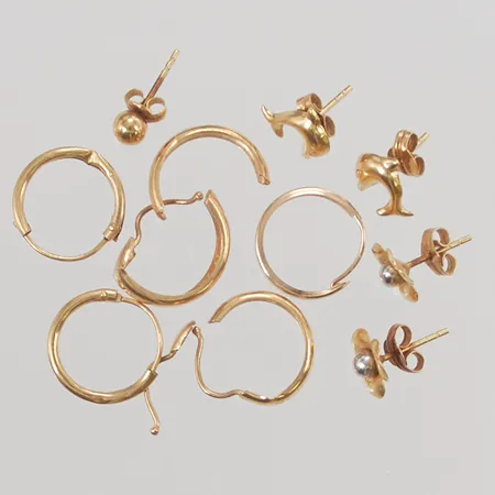 Diverse guld, defekt, 18K 3,0g.