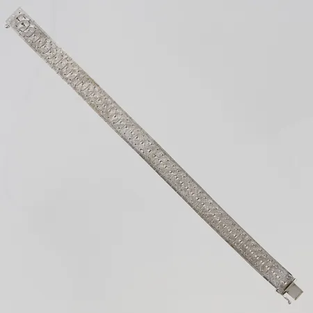 Armband 18,5cm, bredd:10mm, 830/1000 Silver 22,2g.