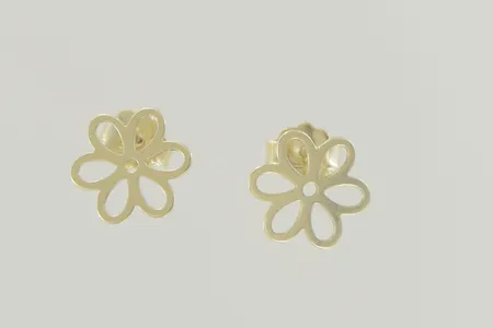 Ett par örhängen, bredd 9,5 mm, 18K Vikt: 1 g