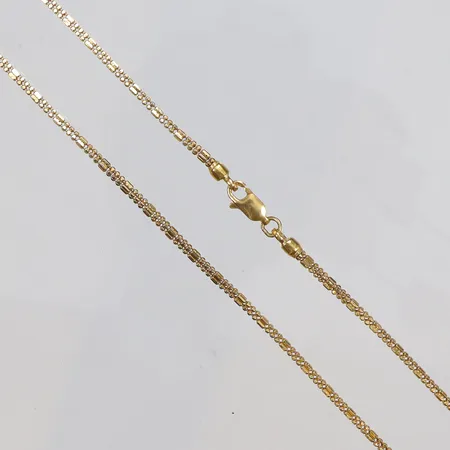 Kedja 46cm bredd 1,5mm 21K Vikt: 9,3 g