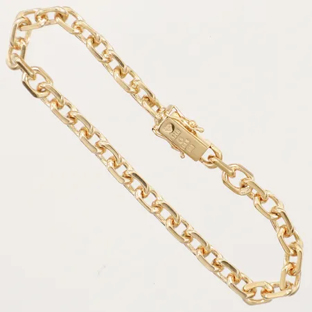 Armband Ankar, längd 16,5cm, bredd 5mm, Mikkov Ab August, år 1964, 18K  Vikt: 14,7 g