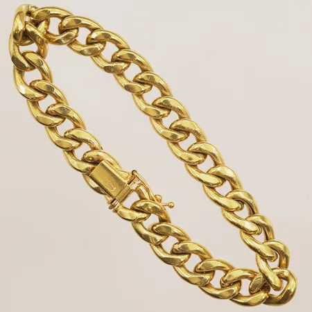 Armband Pansar, ihåligt, längd 20cm, bredd 9,7mm, 18K Vikt: 21,3 g