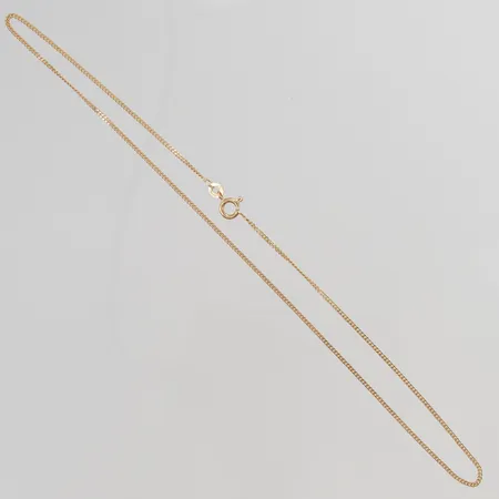 Kedja pansar, 38cm, bredd:1mm, 18K 3g.
