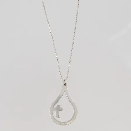 Kedja med hänge 57cm, 925/1000 Silver 6,2g.