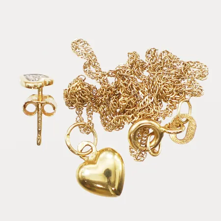 Diverse guld, defekt, 18K Vikt: 1,8 g