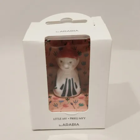 Figurin Mumin Lilla My Arabia höjd ca 6cm, originalkartong, defekt kartong