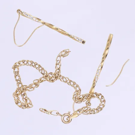 Diverse guld defekt, 18K Vikt: 2,7g Vikt: 2,7 g