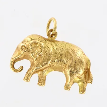 Hänge elefant ihålig, 17x22mm, 18K Vikt: 1,9 g