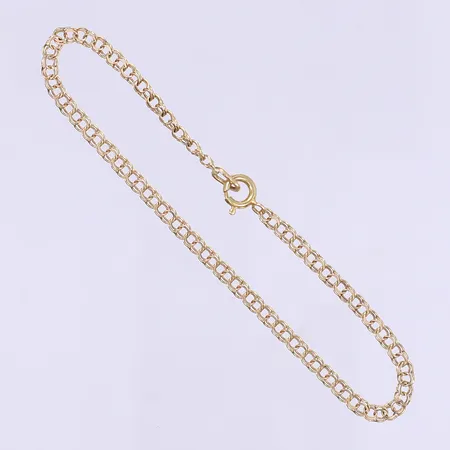 Armband Bismarck 18,5cm, bredd 3mm, 18K  Vikt: 2,1 g