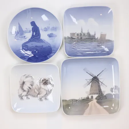 4st Fat Royal Copenhagen samt B&G modell 3637, 3358, 521  och 4356, bredd: 10,5-12,5cm  Skickas med postpaket.