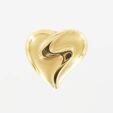 Hänge, hjärta, 13x13mm, Pernilla Wiberg, Alton, matt/blank yta, ihålig, 18K.   Vikt: 0,8 g