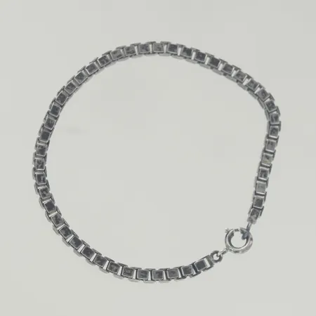 Armband, längd 19 cm, bredd 3,3 mm, silver 830/1000 Vikt: 11,6 g