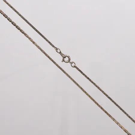 Kedja längd 60cm, bredd 2mm, Silver. Vikt: 9,1 g