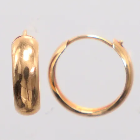 Ett par örhängen 13mm, 14k Vikt: 0,7 g