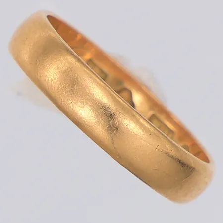 Ring slät stl:16½, gravyr, Fritz Olsson AB 1914, 18K Vikt: 3,2 g