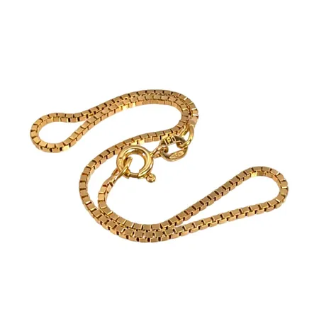 Armband Venezia i 18K guld, Balestra Italien, Ipo, svensk kontrollstämpel, längd 18,5 cm, bredd 1,2 mm, fint skick Vikt: 2,6 g