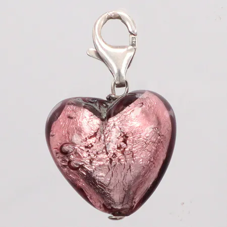 Hänge Hjärt längd 3cm, bredd 2cm, 925/1000 Silver. Vikt: 7,3 g